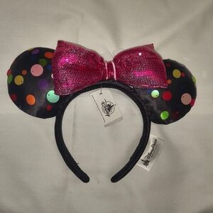Disney Parks Rock The Dots Pink Sequin Bow